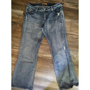 Seven7 Jeans Womens Boot Cut Jeans Size 16 Medium Wash Blue Stretch Inseam 31